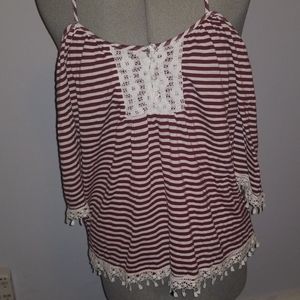 American Rag off the sleeve bohemian blouse